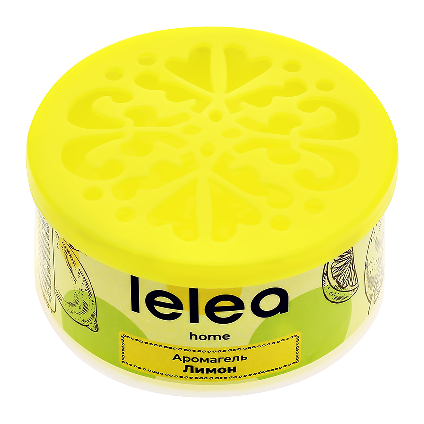 Ароматизатор воздуха гелевый LELEA Лимон 70 г ароматизатор lelea ароматизатор воздуха гелевый роза