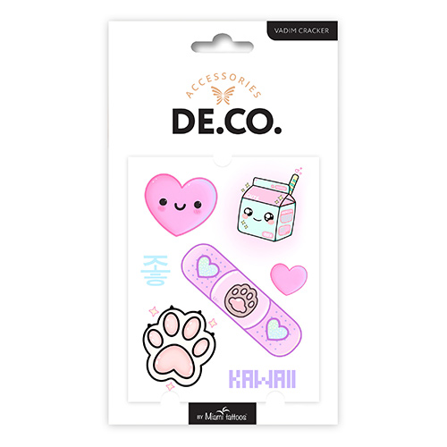 

Татуировка для тела DE.CO. KAWAII by Miami tattoos переводная Cutie