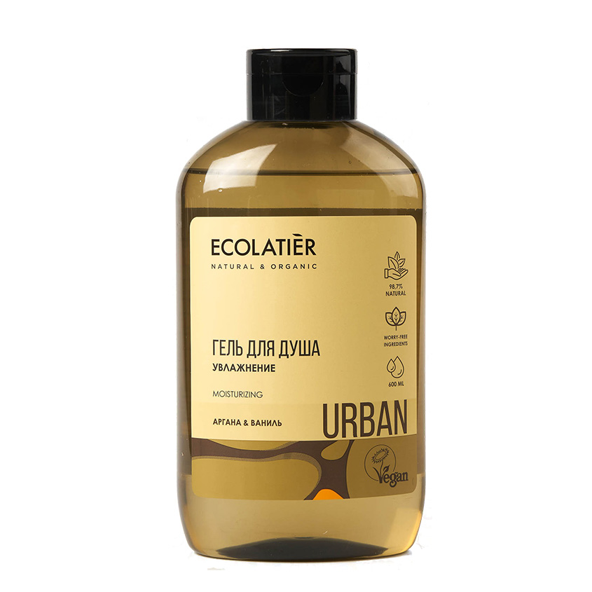 ECOLATIER Гель для душа ECOLATIER URBAN Аргана и ваниль увлажняющий 600 мл