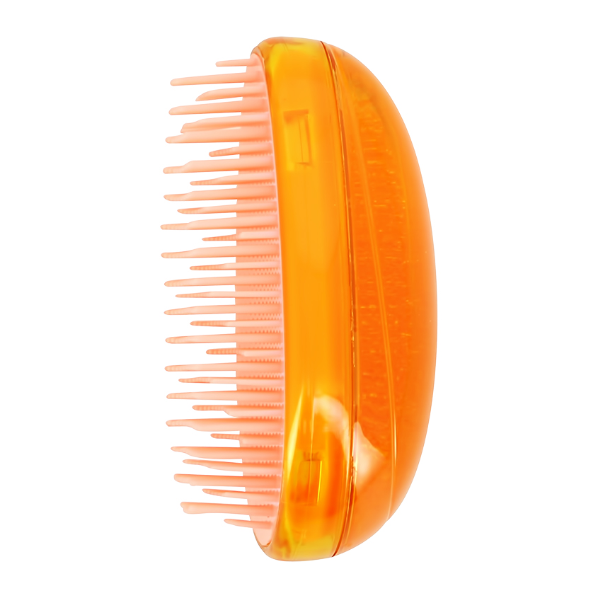 Расческа для волос распутывающая `LADY PINK` оранжевая