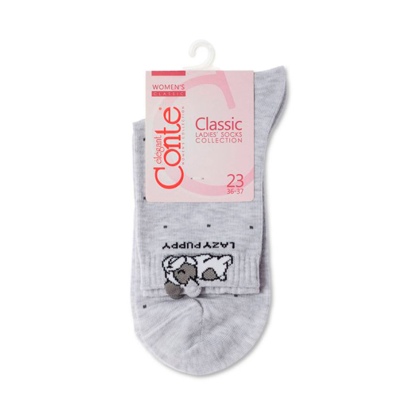Носки женские CONTE ELEGANT CE CLASSIC светло-серый 38-39 носки conte elegant classic светло серый 38 39 мл