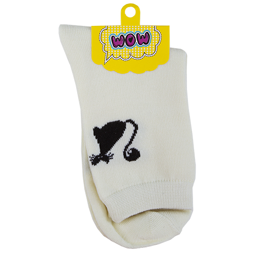 

Носки женские SOCKS Kitty white р-р единый