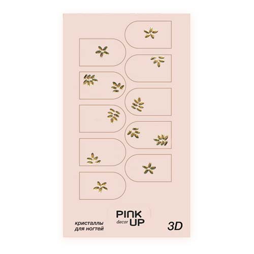 

Кристаллы для ногтей PINK UP DECOR 3D переводные тон 796
