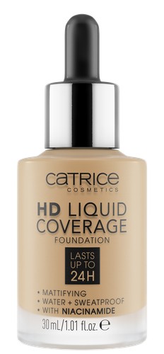 Основа тональная для лица CATRICE HD LIQUID COVERAGE FOUNDATION тон 046 camel beige