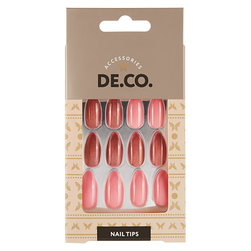 

Набор накладных ногтей DE.CO. CAT EYE dusty rose 24 шт+ клеевые стикеры 24 шт