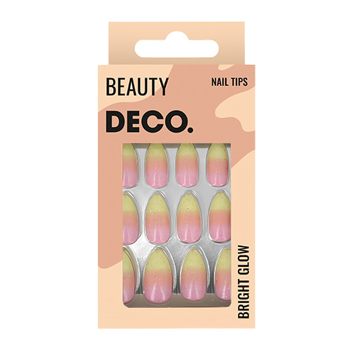 

Набор накладных ногтей DECO. BRIGHT GLOW lollypop 24 шт + клеевые стикеры 24 шт