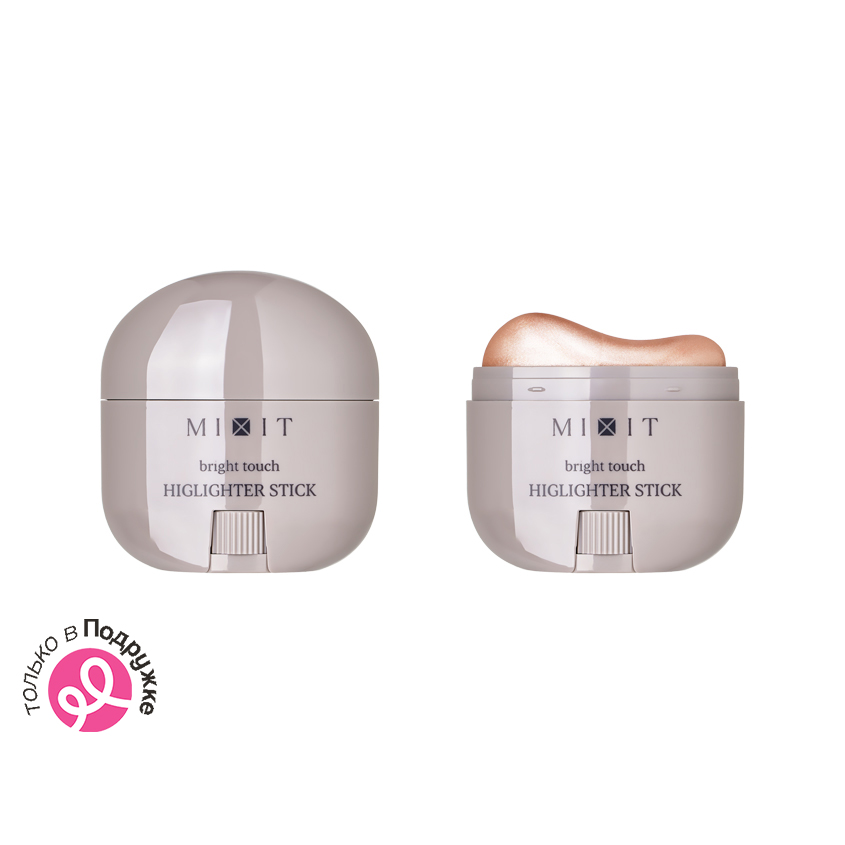 Хайлайтер для лица MIXIT RASPBERRY рельефный в стике тон 02 10,5 г