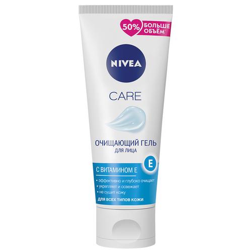 гель для лица nivea care очищающий 225 мл Гель для очищения лица NIVEA CARE с витамином E для всех типов кожи 225 мл