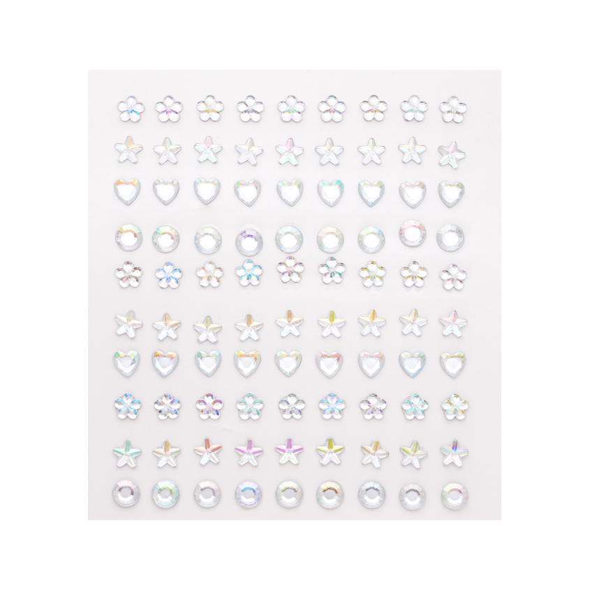 Кристаллы для лица и тела DECO. stars, hearts, circle