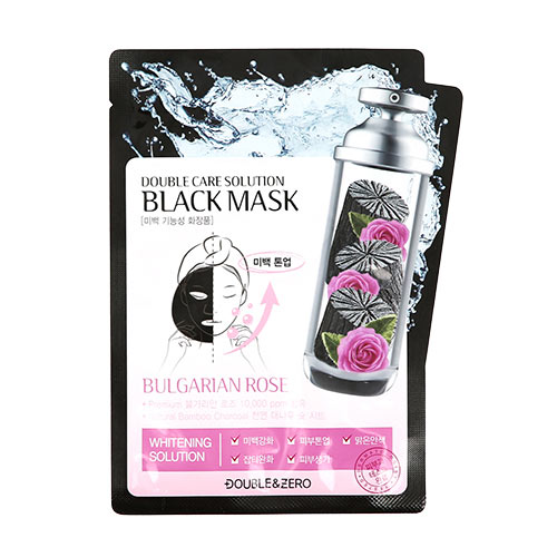 Маска для лица DOUBLE & ZERO BLACK MASK с бамбуковым углем для сияния кожи 30 г