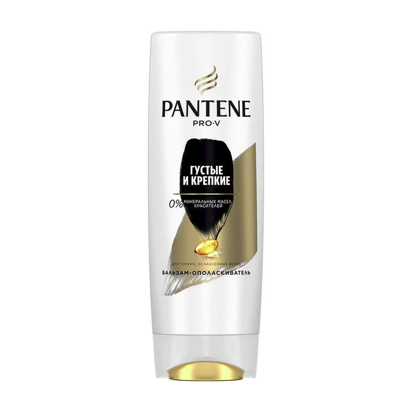 Бальзам-ополаскиватель для волос PANTENE PRO-V ГУСТЫЕ И КРЕПКИЕ для тонких и ослабленных волос 200 мл