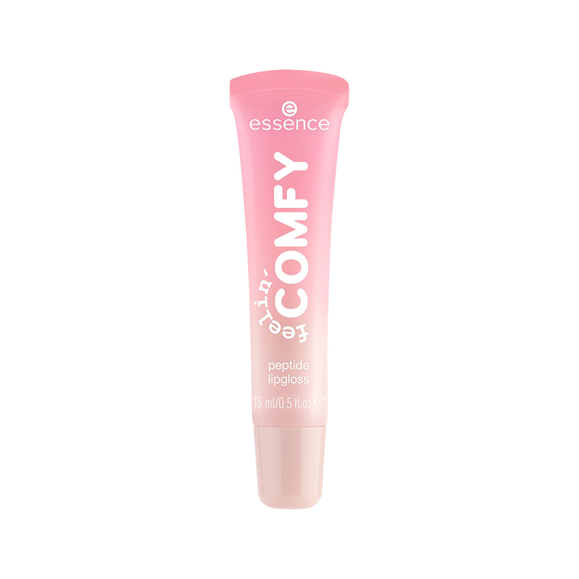 Блеск для губ ESSENCE FEELIN COMFY с пептидами тон 01 Strawberry self-love