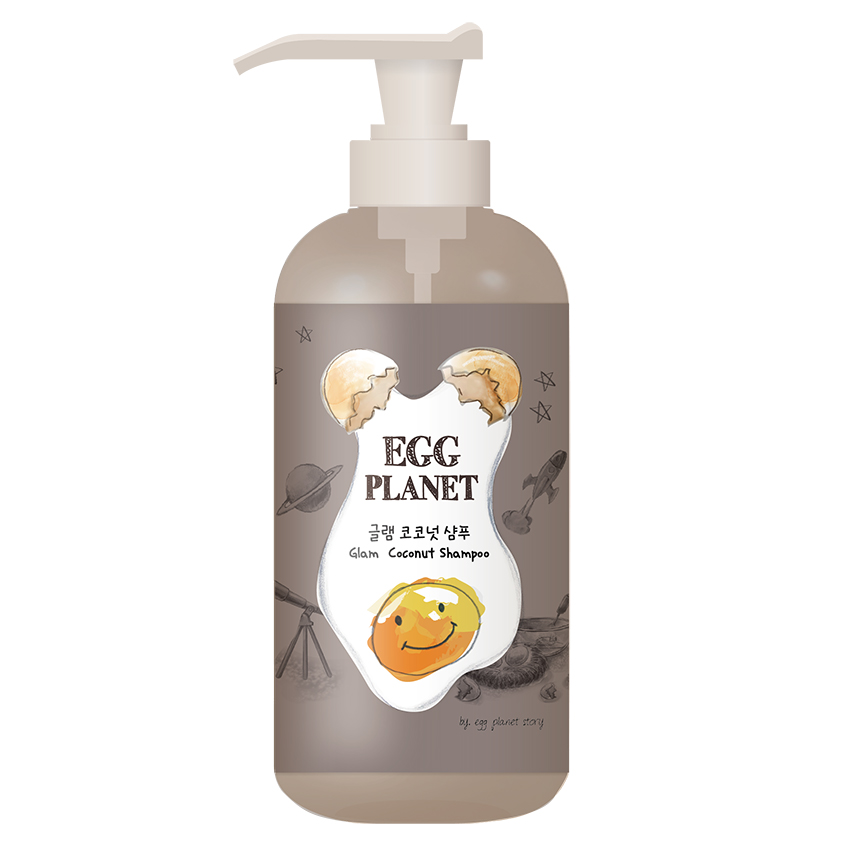 Шампунь для волос `EGG PLANET` с кокосовым маслом (питательный) 280 мл