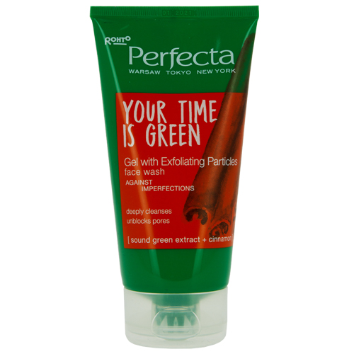 

Гель для умывания PERFECTA YOUR TIME IS GREEN с микрогранулами 150 мл