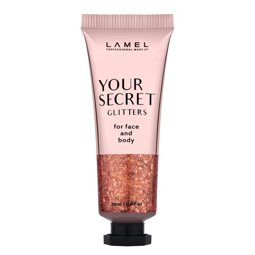 

Глиттер для макияжа LAMEL PROFESSIONAL YOUR SECRET GLITTERS универсальный жидкий
