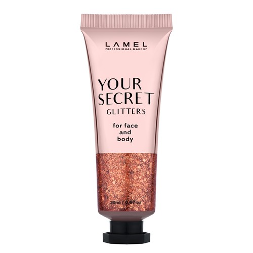 Глиттер для макияжа LAMEL PROFESSIONAL YOUR SECRET GLITTERS универсальный жидкий