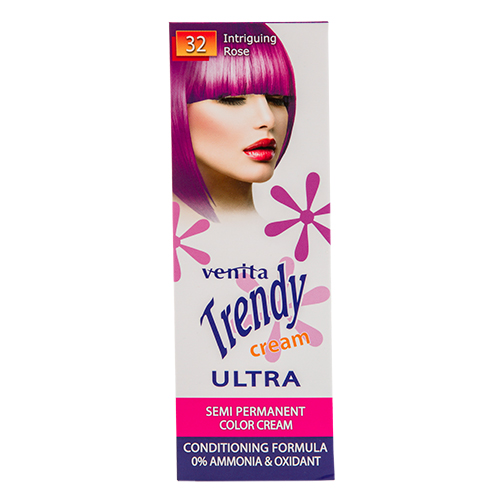 Крем-краска для волос `VENITA` ULTRA тон 32 Интригующий розовый 75 мл