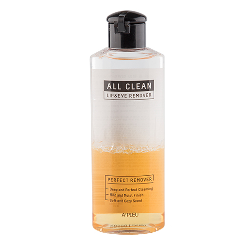 

Средство для снятия макияжа с глаз и губ APIEU ALL CLEAN двухфазное с календулой 160 мл