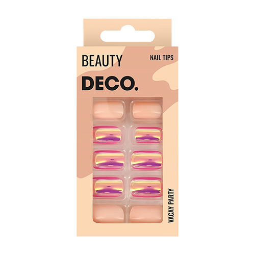 

Набор накладных ногтей DECO. VACAY PARTY sugar candy 24 шт + клеевые стикеры 24 шт