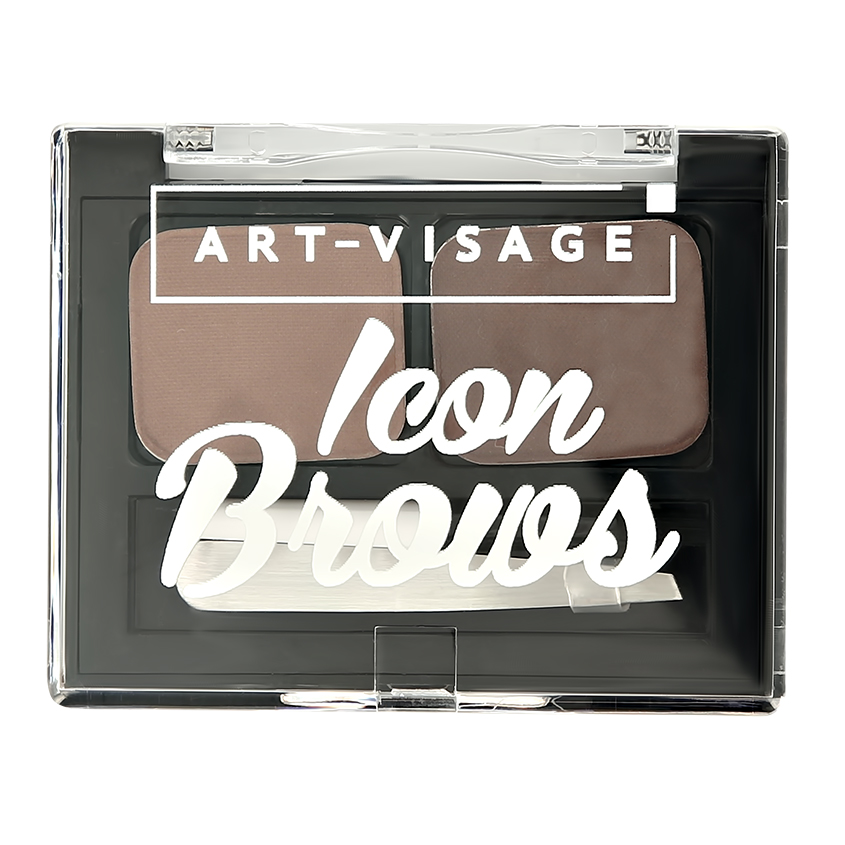 Тени для бровей ART-VISAGE ICON BROWS двойные монохромные тон 102 - фото 1