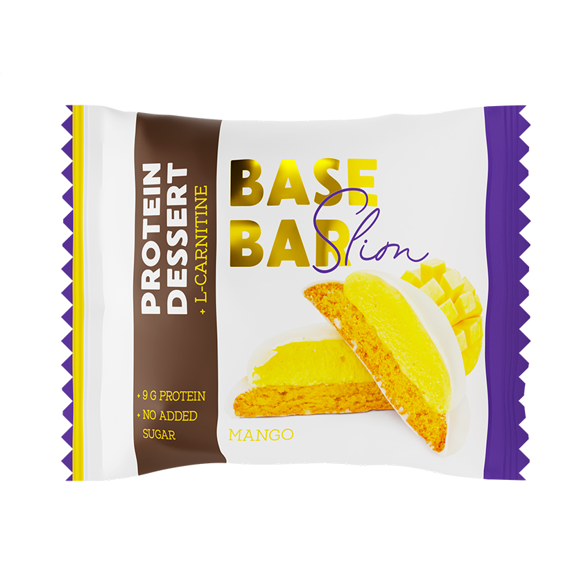 BASE BAR Печенье-суфле BASE BAR SLIM со вкусом манго 45 г