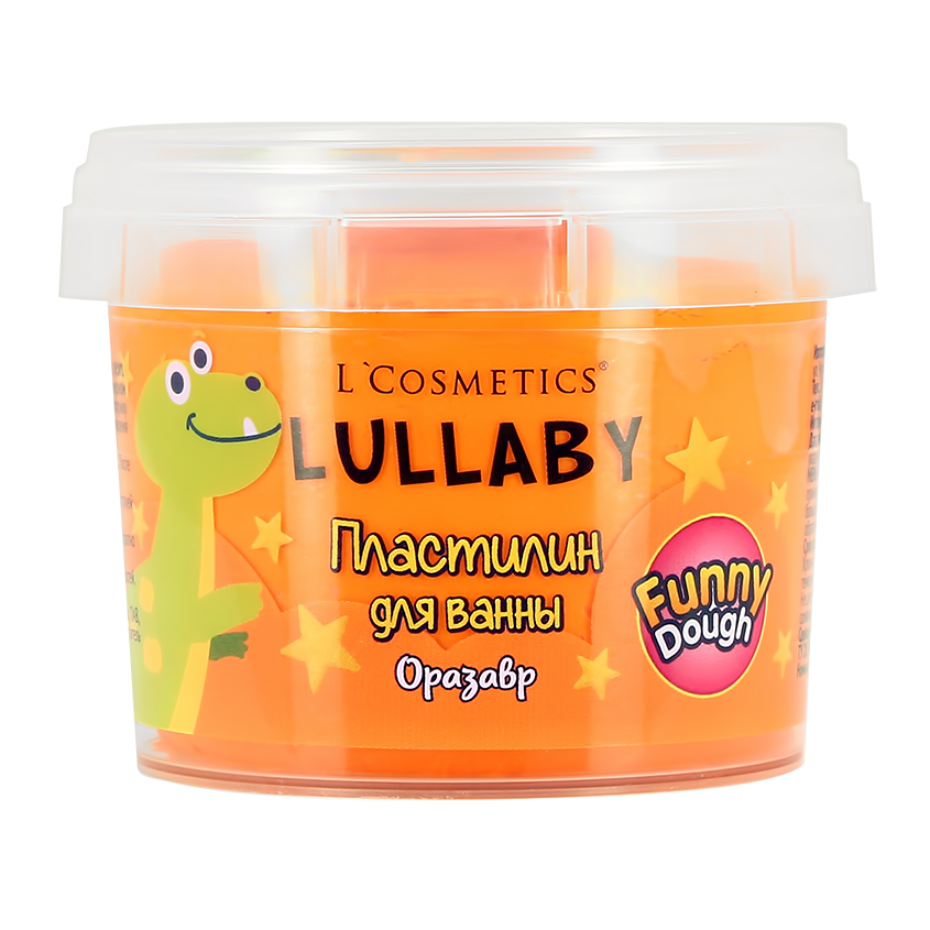 Пластилин для ванны LCOSMETICS LULLABY для детей 3+ оранжевый 120 мл