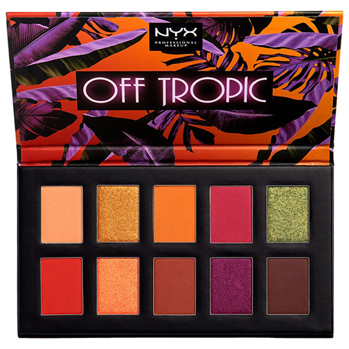 Палетка теней для век `NYX PROFESSIONAL MAKEUP` OFF TROPIC тон Shifting sand