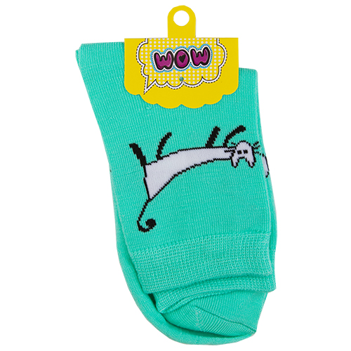

Носки женские SOCKS Kitty mint р-р единый