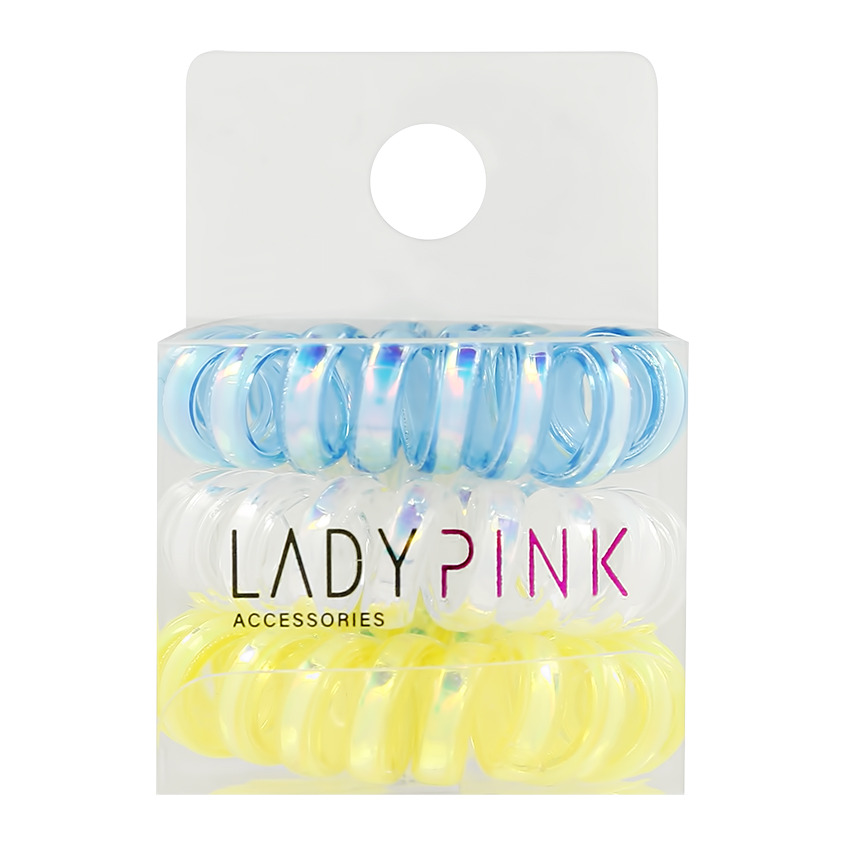 Набор резинок LADY PINK BASIC SLINKY box 3 шт, Для волос женские