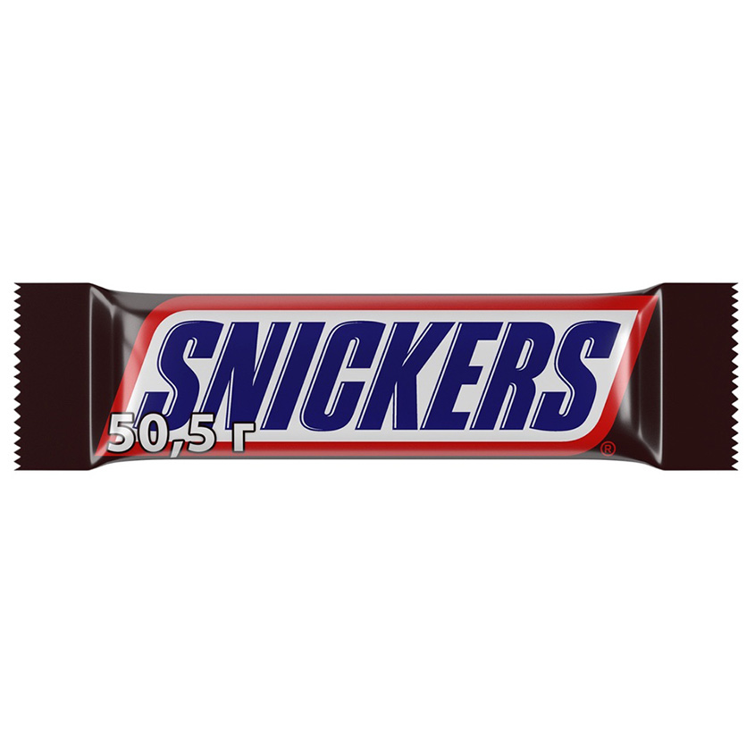 Шоколадный батончик `SNICKERS` 50 г