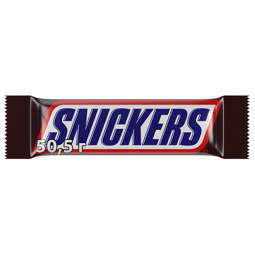 Шоколадный батончик SNICKERS 50 г батончик snickers мультипак 160 г