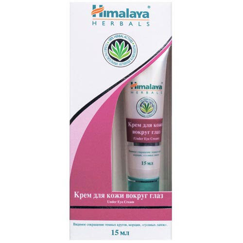 Крем для кожи вокруг глаз `HIMALAYA HERBALS` (сокращает темные круги и морщины) 15 мл