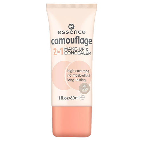 

Основа тональная и консилер для лица ESSENCE CAMOUFLAGE 2 IN 1 тон 20