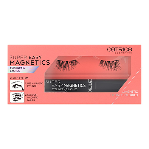 Ресницы накладные и подводка для глаз CATRICE SUPER EASY MAGNETICS