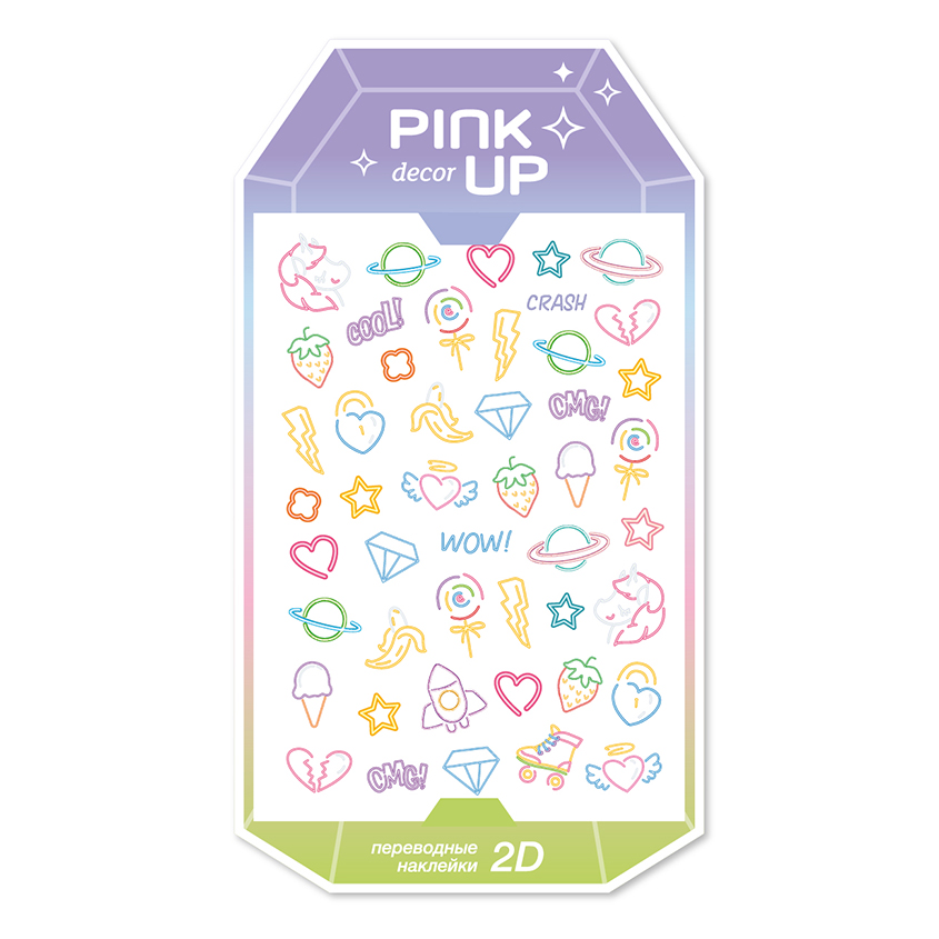 

Наклейки для ногтей PINK UP DECOR SPRING COLLECTION 2D переводные тон 121