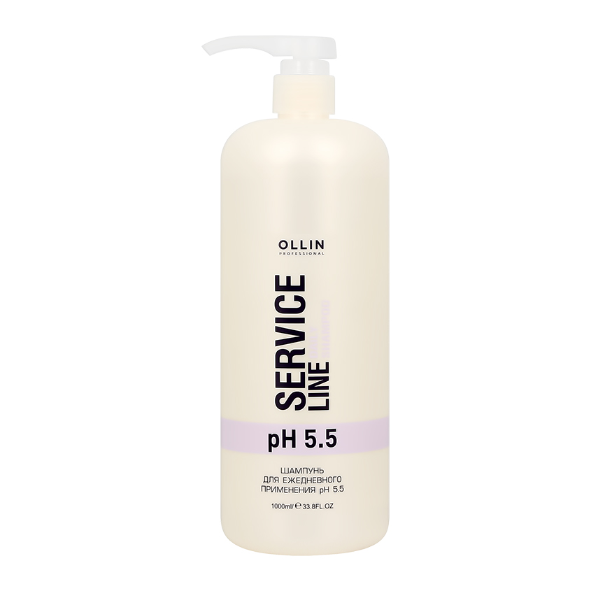 Шампунь для волос OLLIN PROFESSIONAL SERVICE LINE для ежедневного применения pH 5.5 1000 мл