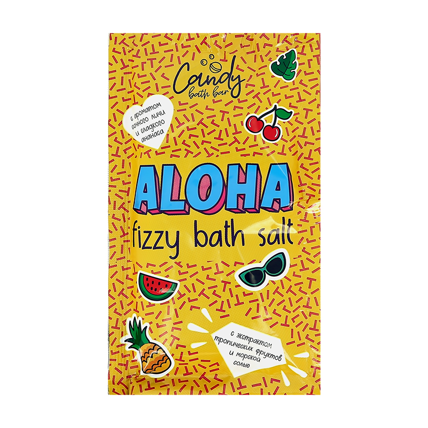 Двухцветная шипучая соль для ванн LABORATORY KATRIN Aloha 100 г