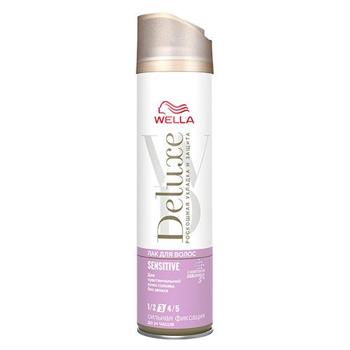 

Лак для волос WELLA DELUXE SENSITIVE Сильная фиксация без отдушки 250 мл