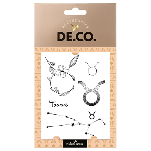 

Татуировка для тела DE.CO. ZODIAC by Miami tattoos переводная Телец