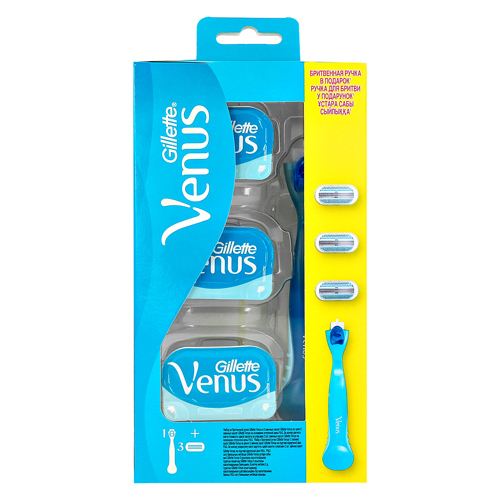 

Станок для бритья GILLETTE VENUS с 3 сменными кассетами