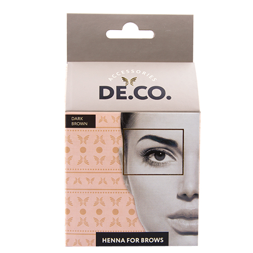 Хна для бровей `DE.CO.` в капсулах (тон темно-коричневый)