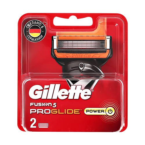 Кассеты для станка GILLETTE FUSION PROGLIDE POWER 2 шт кассеты для станка gillette fusion proglide power 4 шт