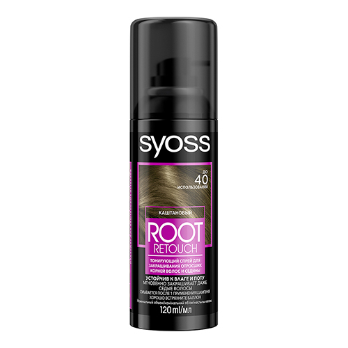 

Спрей для волос тонирующий SYOSS ROOT RETOUCHER тон каштановый