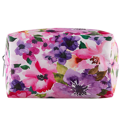 

Косметичка большая прямоугольная LADY PINK FLOWER POWER розовая