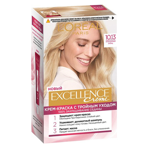Крем-краска для волос LOREAL EXCELLENCE тон 10.13 Легендарный блонд