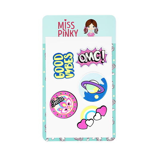 Набор стикеров на одежду MISS PINKY - фото 1