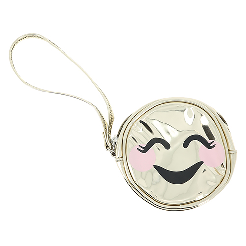 Косметичка круглая SMILE LADY PINK UNUSUAL золотая