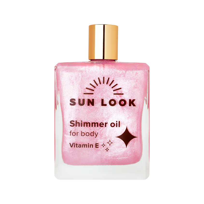 Масло-шиммер SUN LOOK розовый 100 мл