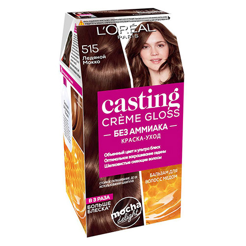 Крем-краска для волос LOREAL CASTING CREME GLOSS тон 515 Ледяной мокко/Морозный шоколад