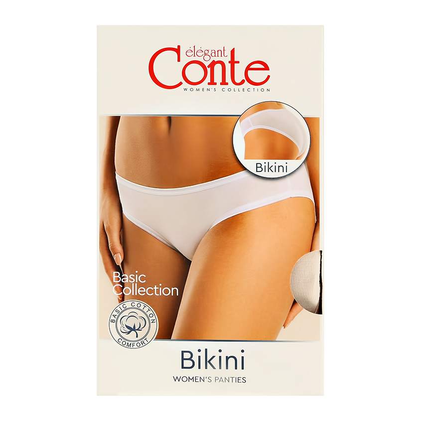 Трусы женские CONTE ELEGANT BASIC COLLECTION бикини natural 102/L